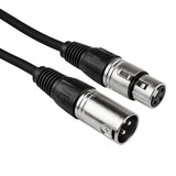 25' 3 Pin XLR Male to 3 Pin XLR Female, Microphone Cable (ZMC-24XMXF-25NP)