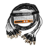 33' Multi-Track 8 Channels Snake Pro Audio Cable (ZMT-8XMXF-33BP)