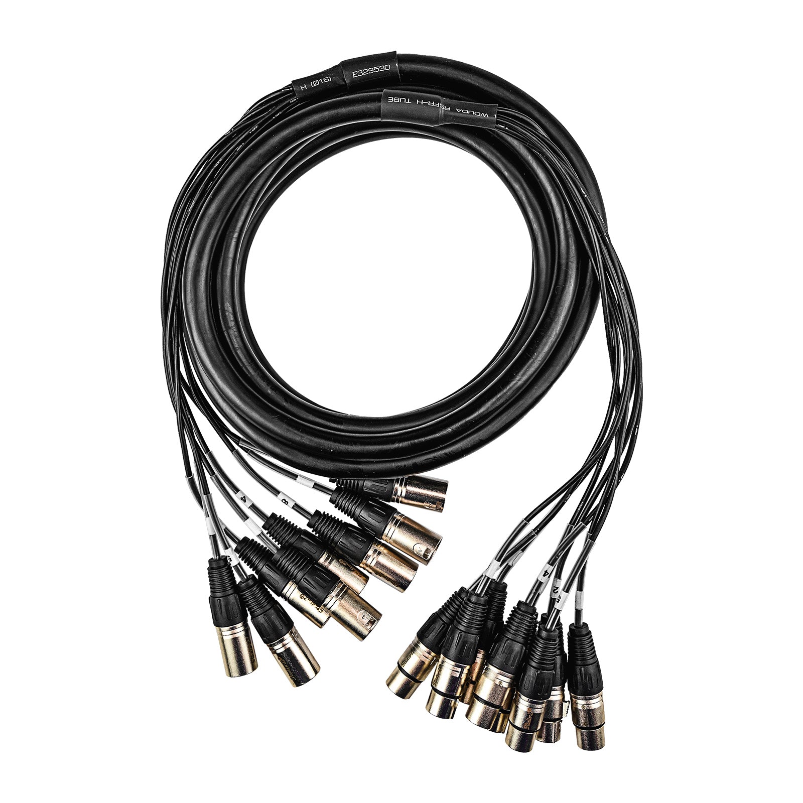 16' Multi-Track 8 Channels Snake Pro Audio Cable (ZMT-8XMXF-16BP