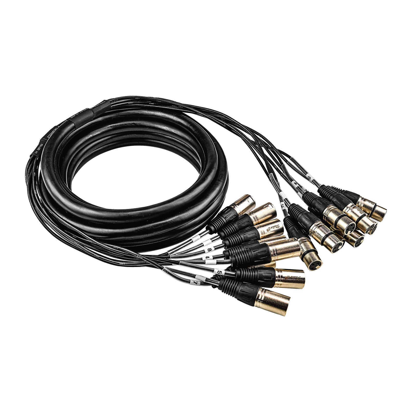 16' Multi-Track 8 Channels Snake Pro Audio Cable (ZMT-8XMXF-16BP