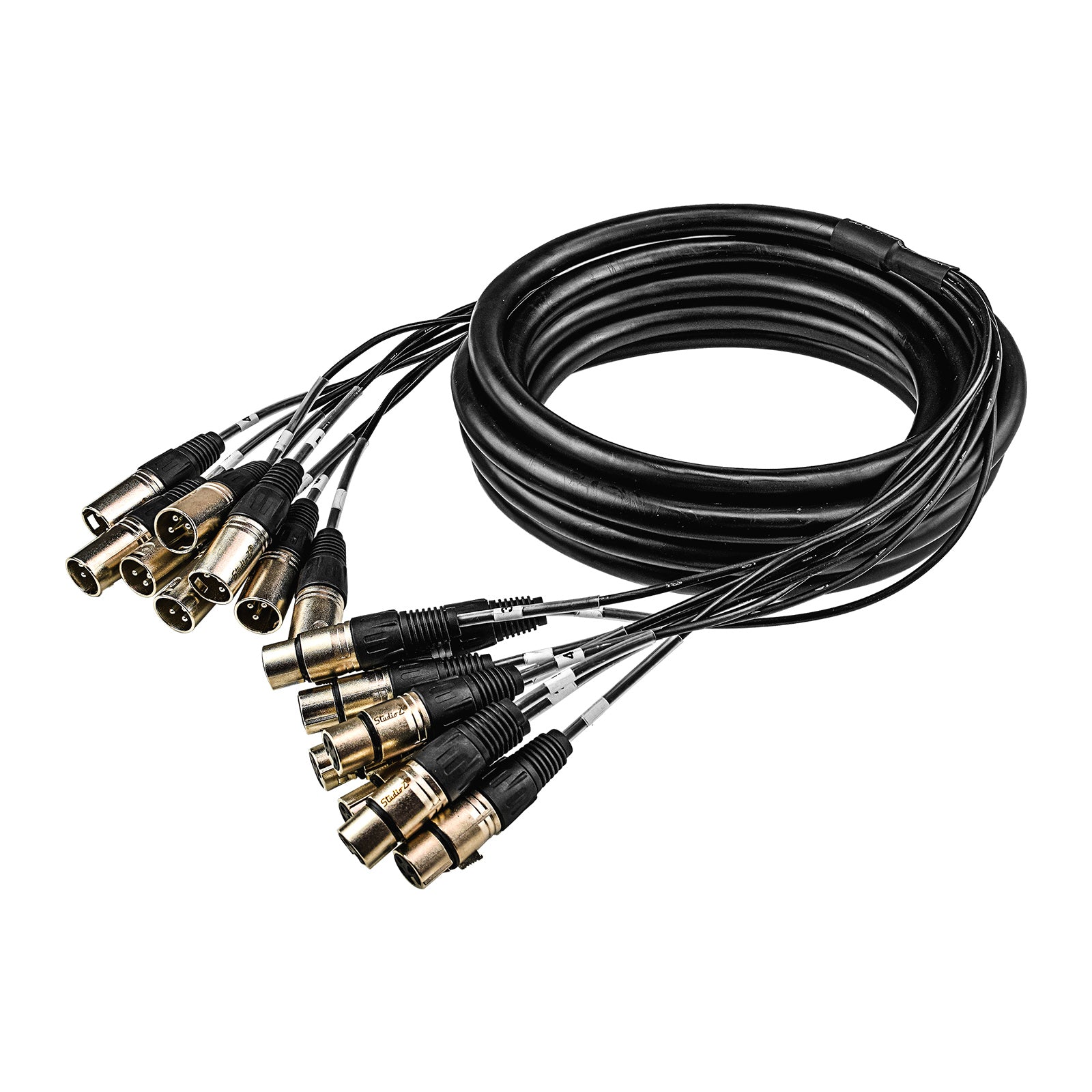 16' Multi-Track 8 Channels Snake Pro Audio Cable (ZMT-8XMXF-16BP