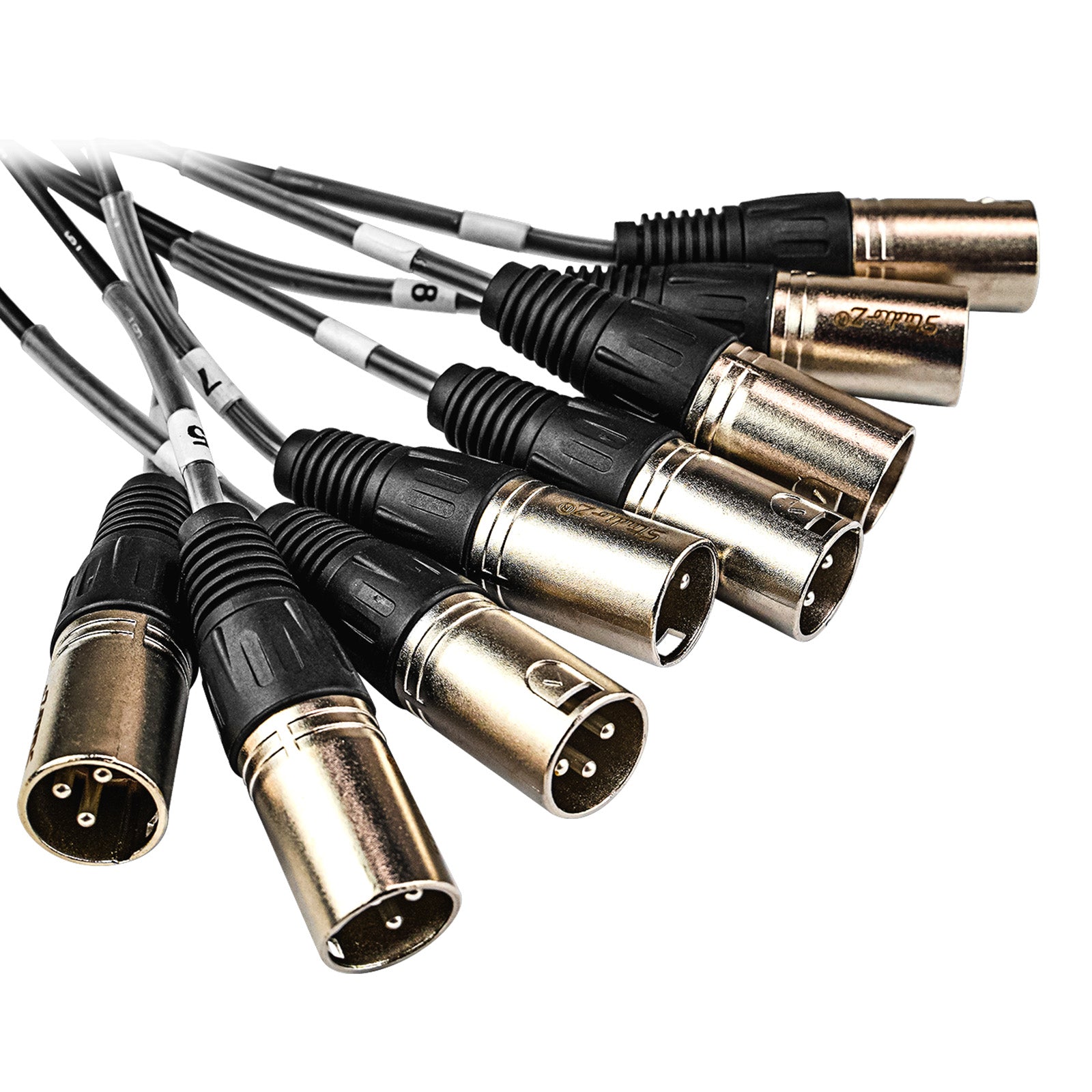 16' Multi-Track 8 Channels Snake Pro Audio Cable (ZMT-8XMXF-16BP