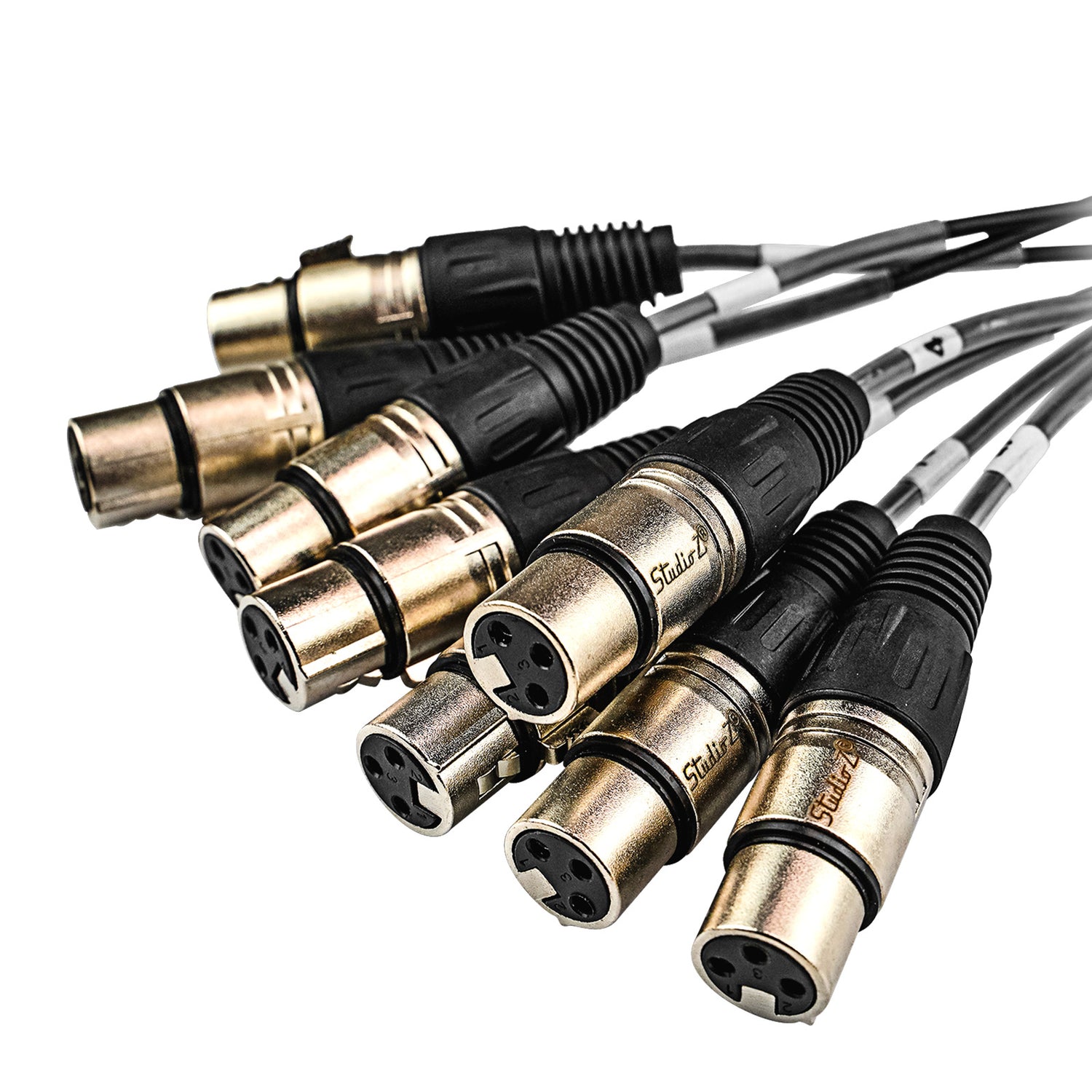 33' Multi-Track 8 Channels Snake Pro Audio Cable (ZMT-8XMXF-33BP)