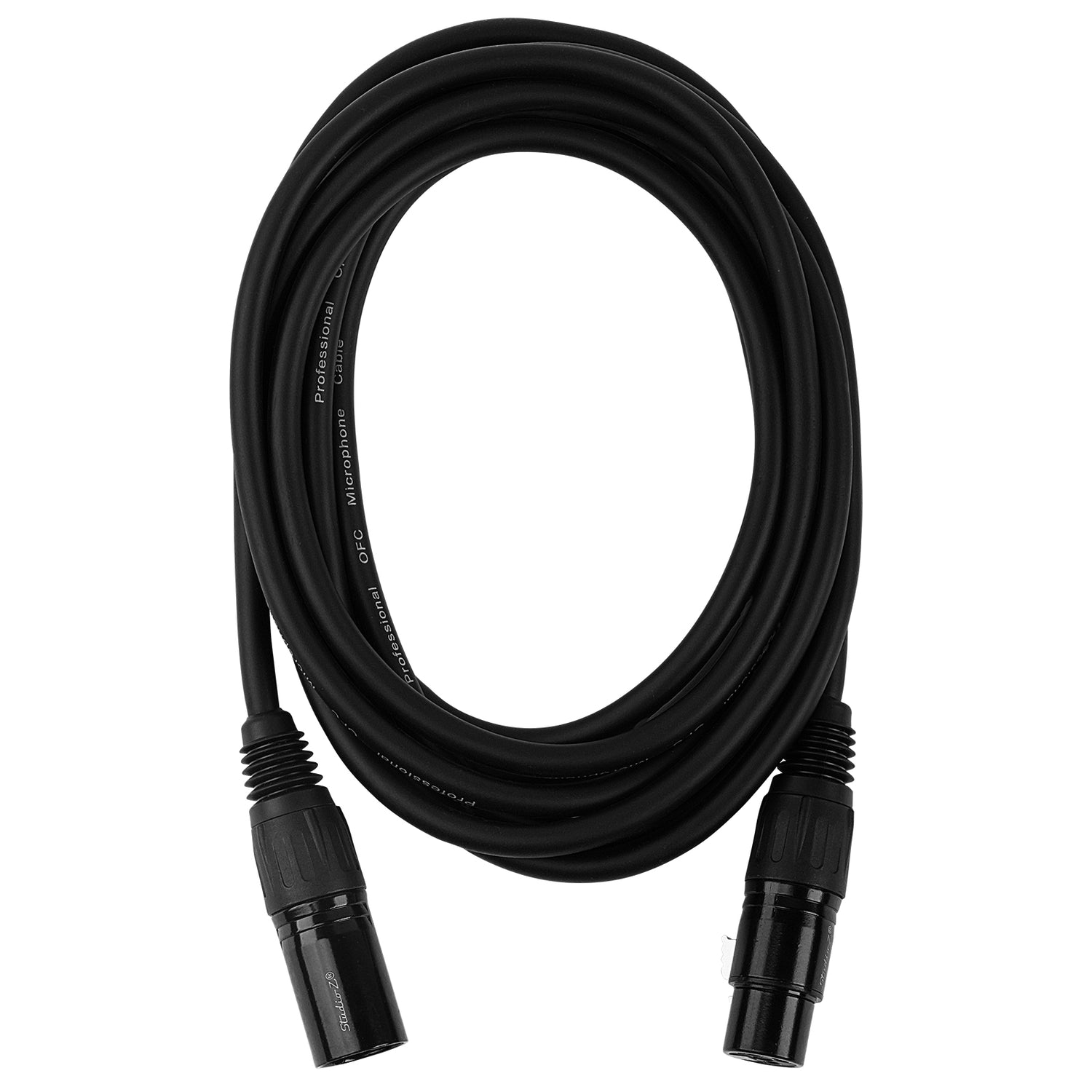 10' 3 Pin XLR Male to XLR Female Microphone Cable (ZMV-24XMXF-10BP)