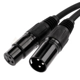 6' 3 Pin XLR Male to XLR Female Microphone Cable (ZMV-24XMXF-6BP)