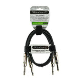 6' Dual 1/4” to Dual 1/4” heavy-duty Pro Audio Cable (ZPC-24D14D14-6)