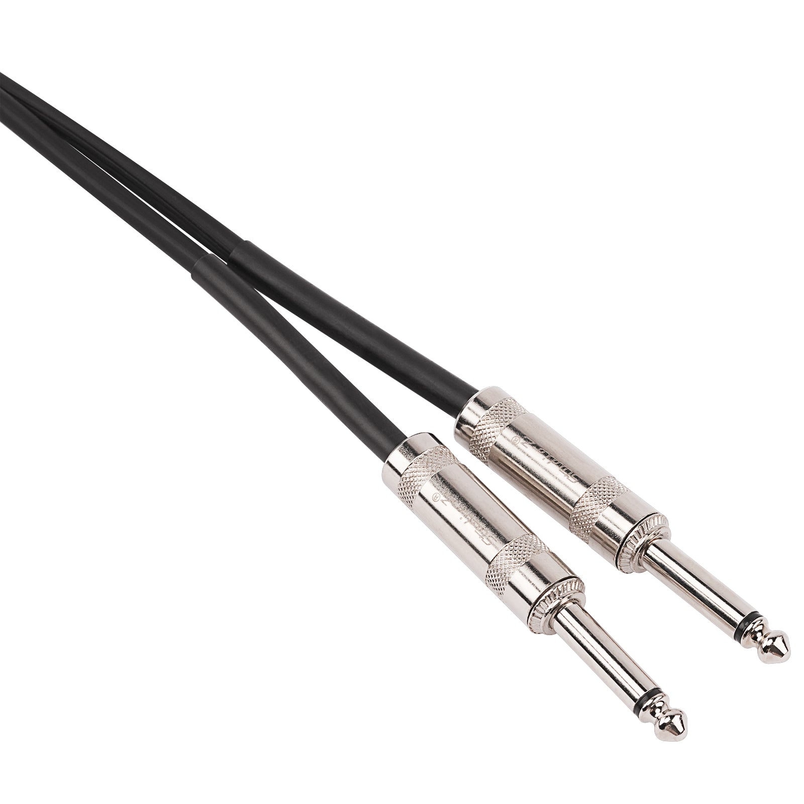 6' Dual RCA Male Plug to Dual 1⁄4” Male Plug (ZPC-24RCAD14-6