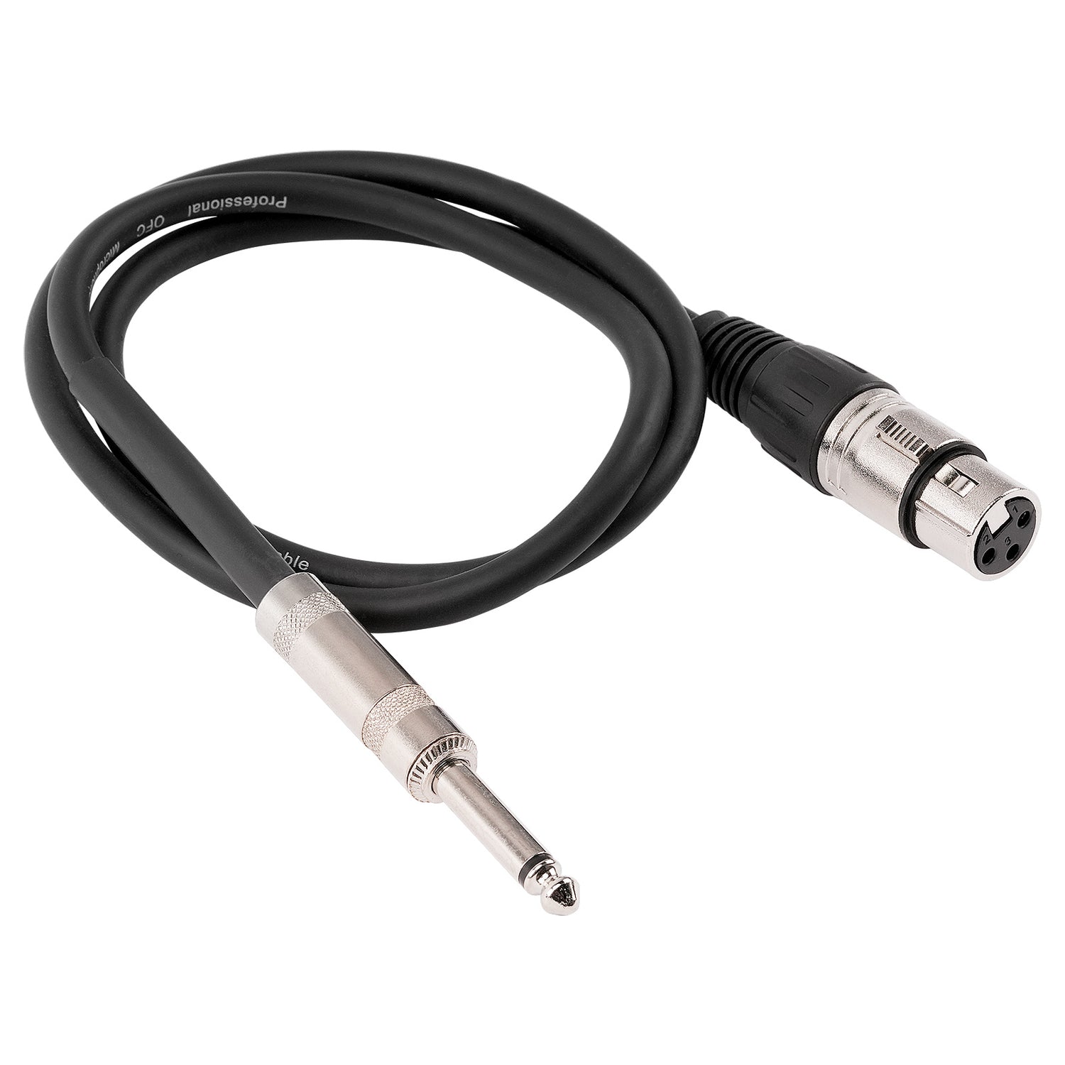 3' 3 Pin XLR Female to 1/4