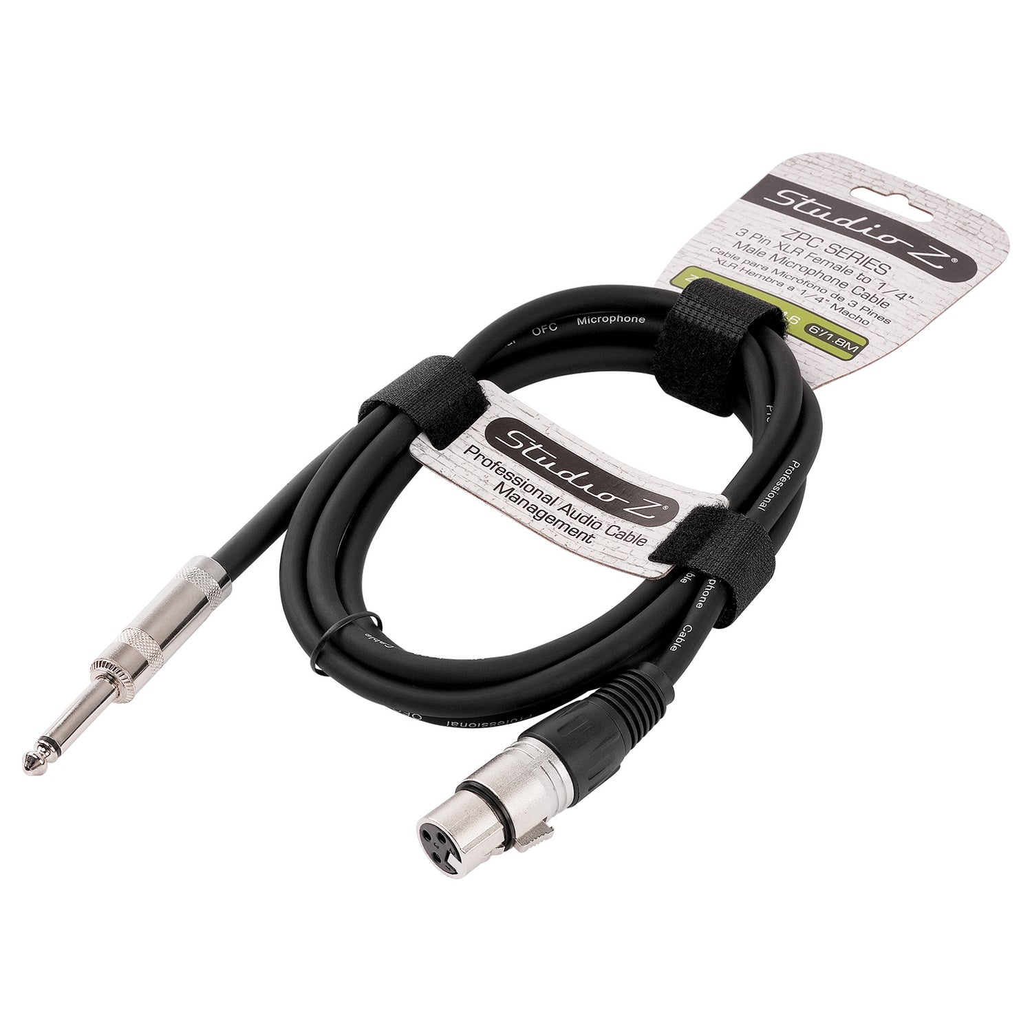 6' 3 Pin XLR Female to 1/4