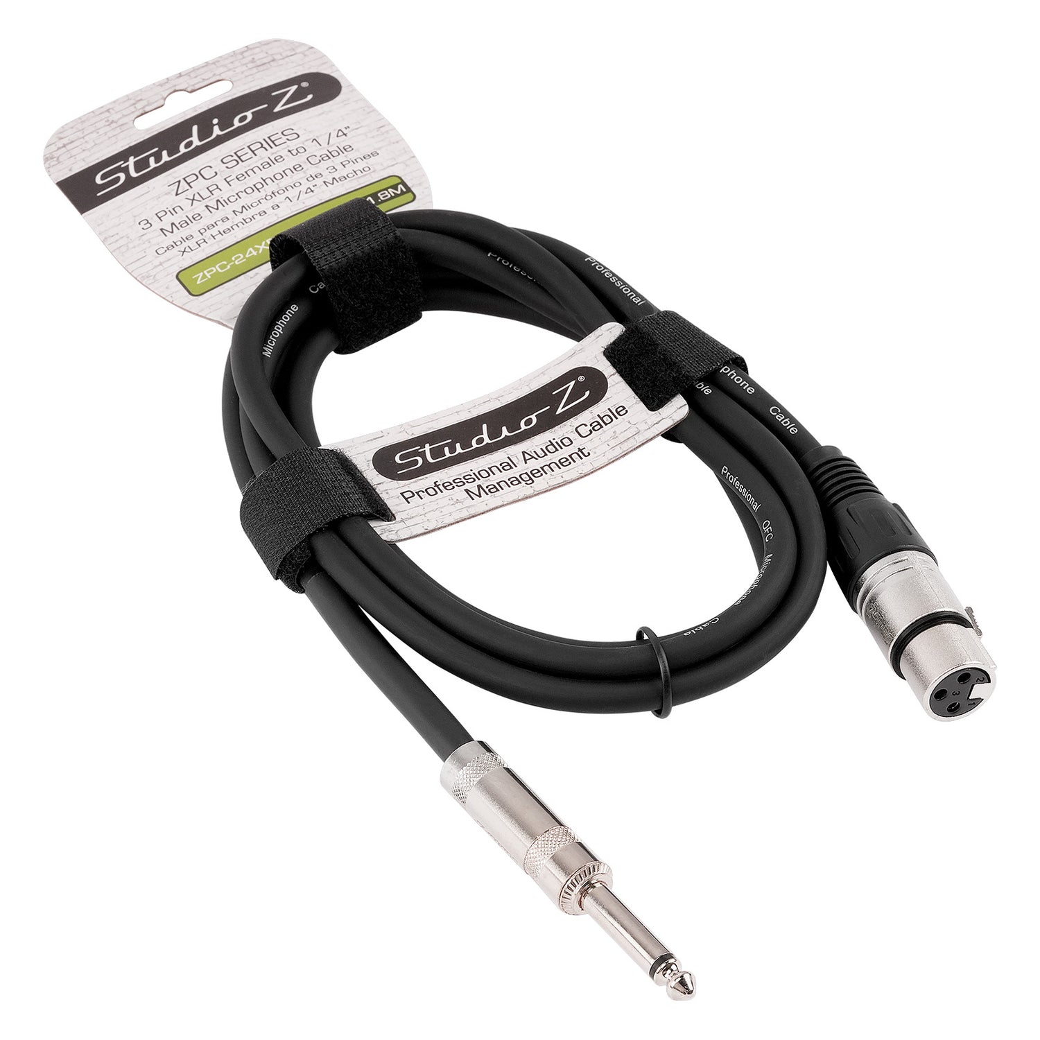 6' 3 Pin XLR Female to 1/4
