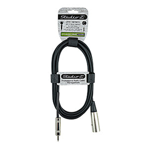 10' OFC 3.5mm Stereo to XLR Male Microphone Cable (ZPC-XM35-10MIC)