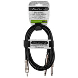 6' “Y” Cable 3.5mm Stereo to Dual 1/4” Mono (ZPC-Y35S14DMN-6)